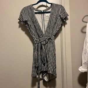 Privacy Please Checkered Romper